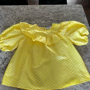Yellow Ruffled Top